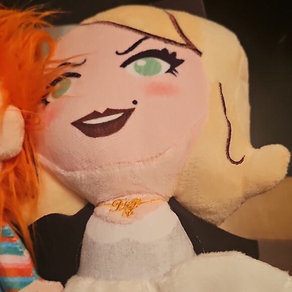 Fetch Halloween Dog toy set Chucky and Tiffany of Horror movie Fame  Squeaker - Picture 5 of 5